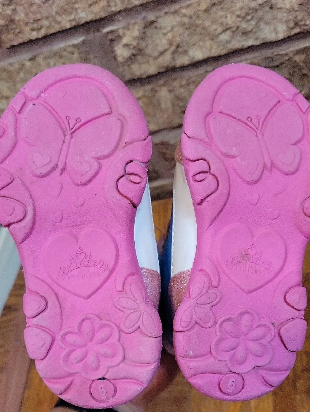 Disney Girls Pink Glitter 'Princess' Winter Snow Boots Size 6